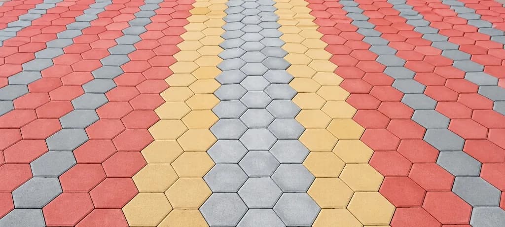 Hexagonal Paver manufactured by Shree Rama Tiles and Pavers Bengaluru