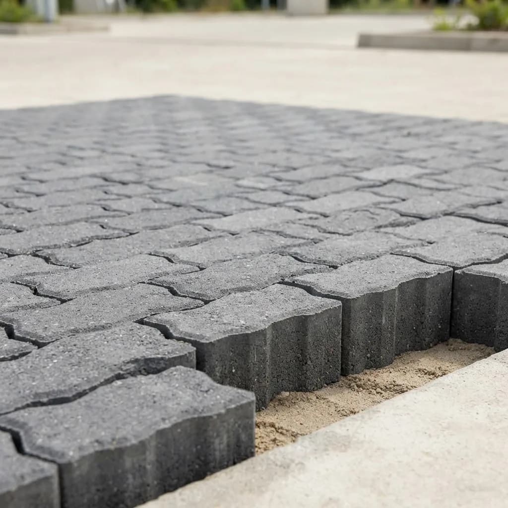 Zig Zag Paver (80 mm) manufactured by Shree Rama Tiles and Pavers Bengaluru